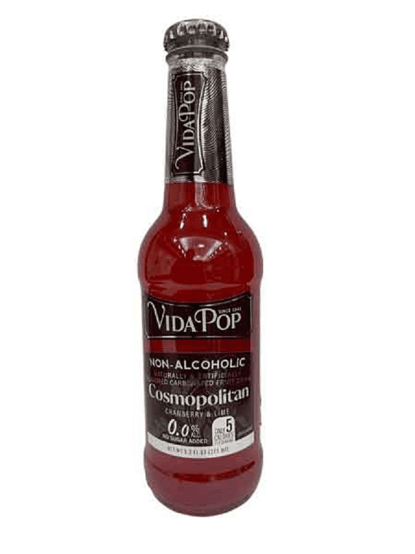 Vida Pop Non-Alcoholic Cosmopolitan Carbonated Mocktails Drink, 12-Pack 9.3 fl. oz. Bottles