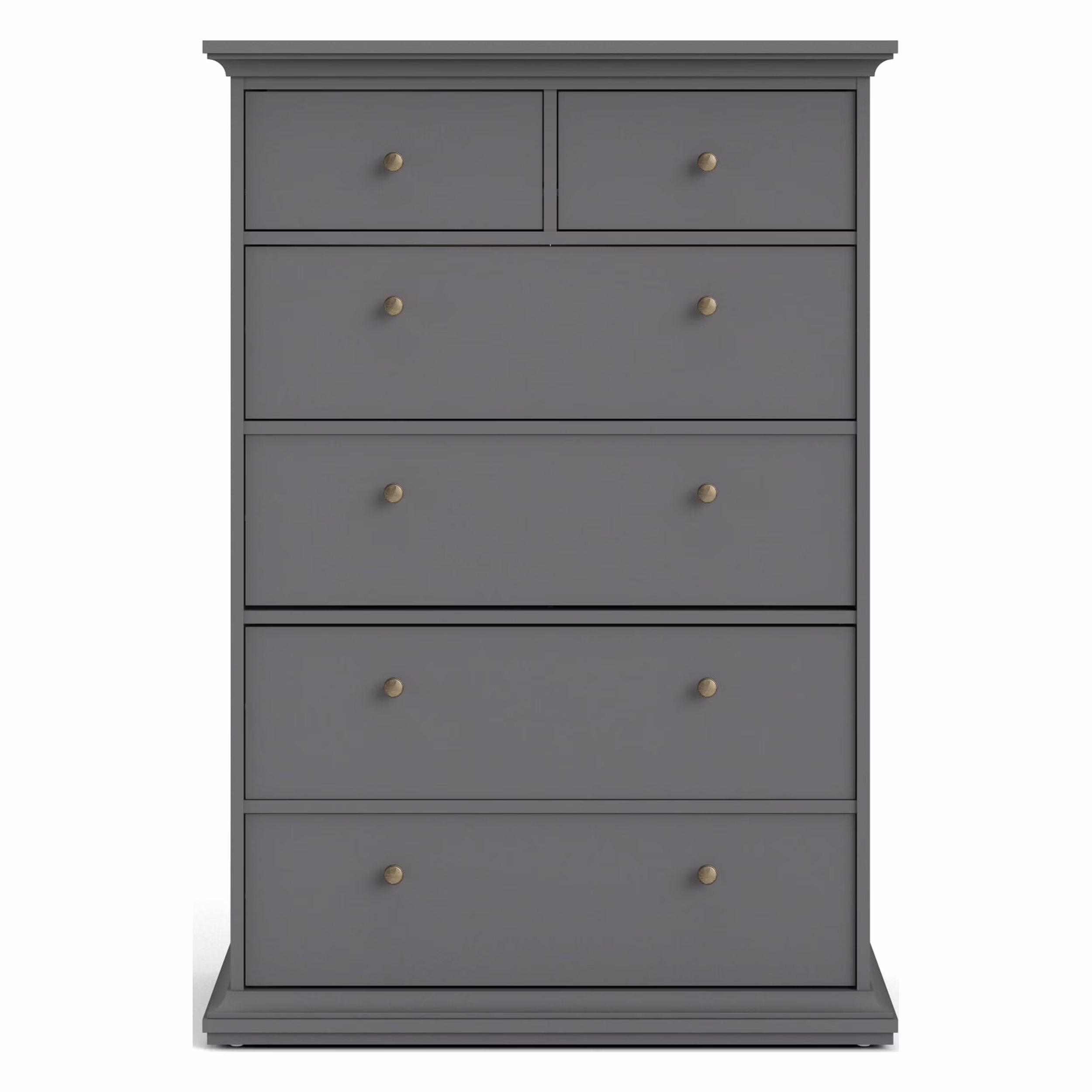 Maison Park 6 Drawer Chest, Black Lead color