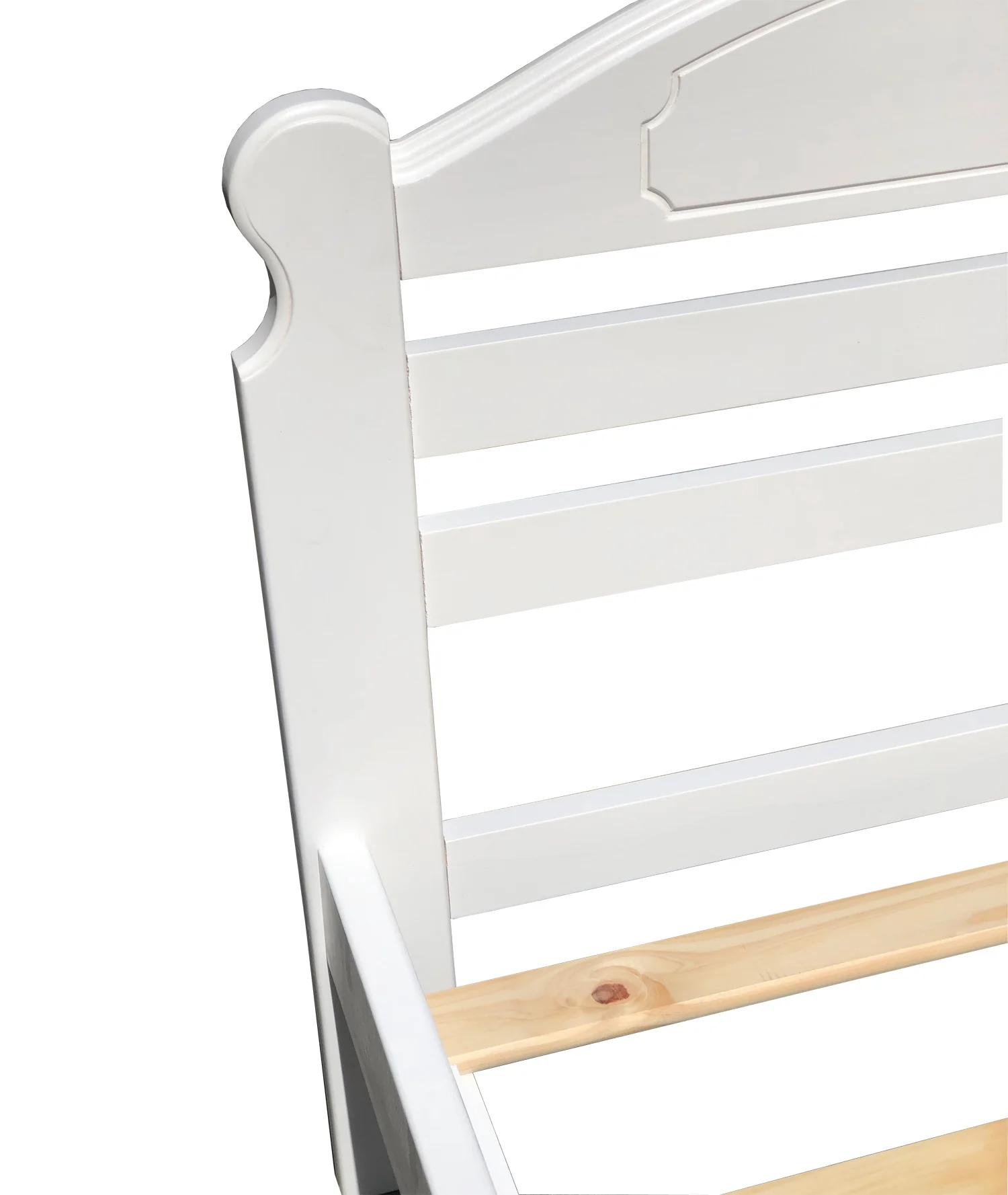 Wood To The World Arizona Kids Hardwood Platform Bed, Twin, White Wood To The World