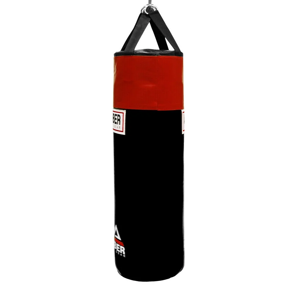 Amber ToughTek Boxing Fitness Workout Training Punching HeavyBag Unfilled, 70 lb