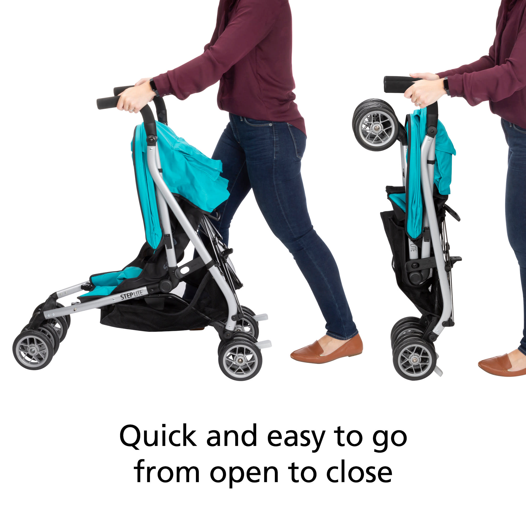 Safety 1ˢᵗ Step Lite Compact Stroller, Fountain
