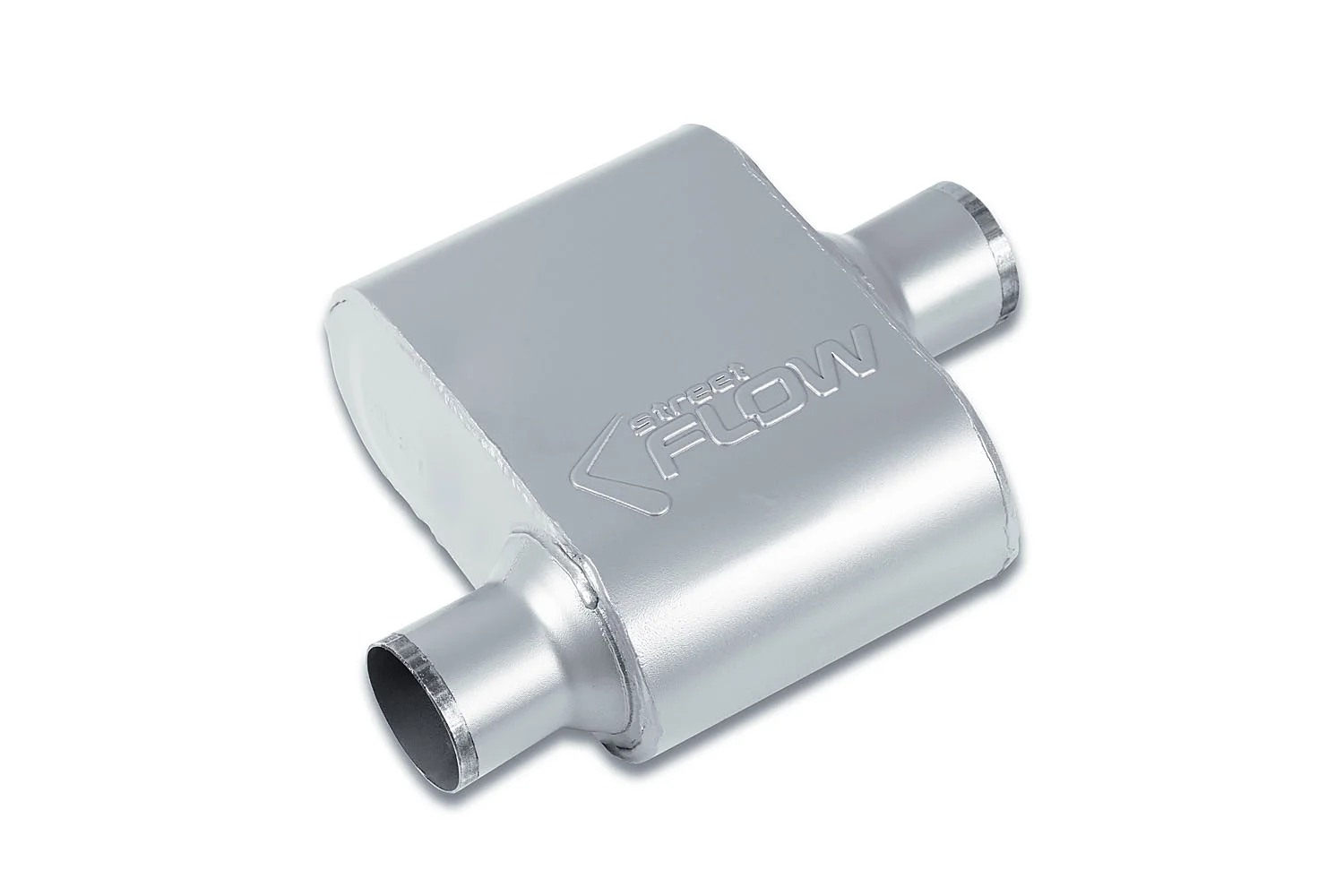 1 Chamber Street Flow Muffler 2.25' Offset Center 6.5' Oval