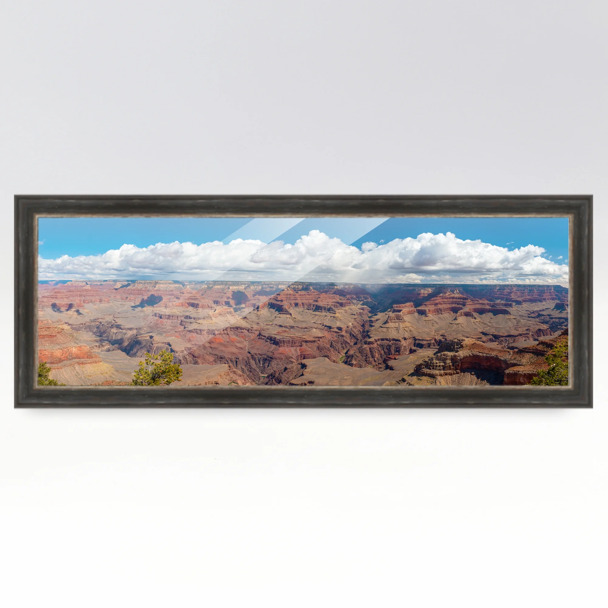 18x9 Frame Black Real Wood Picture Frame Width 1.75 inches | Interior Frame Depth 0.5 inches |