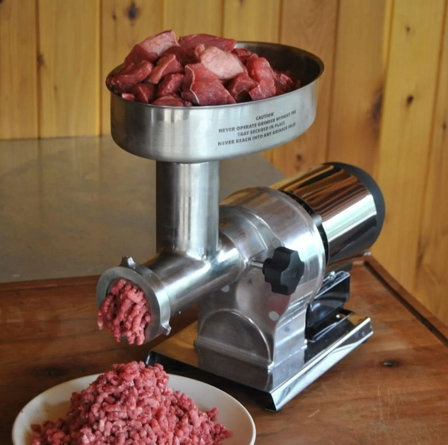 Weston Butcher Series Commercial Grade #12 Electric Meat Grinder, 0.75 HP, 09-1201-W