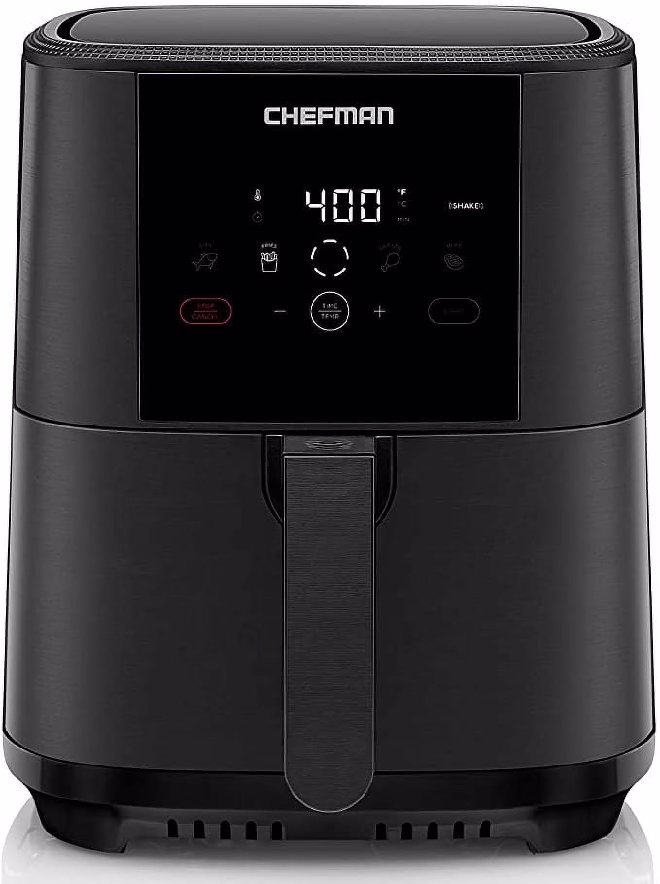 Chefman TurboFry Touch Air Fryer, One-Touch Digital Control, 5 Quart - Black, New