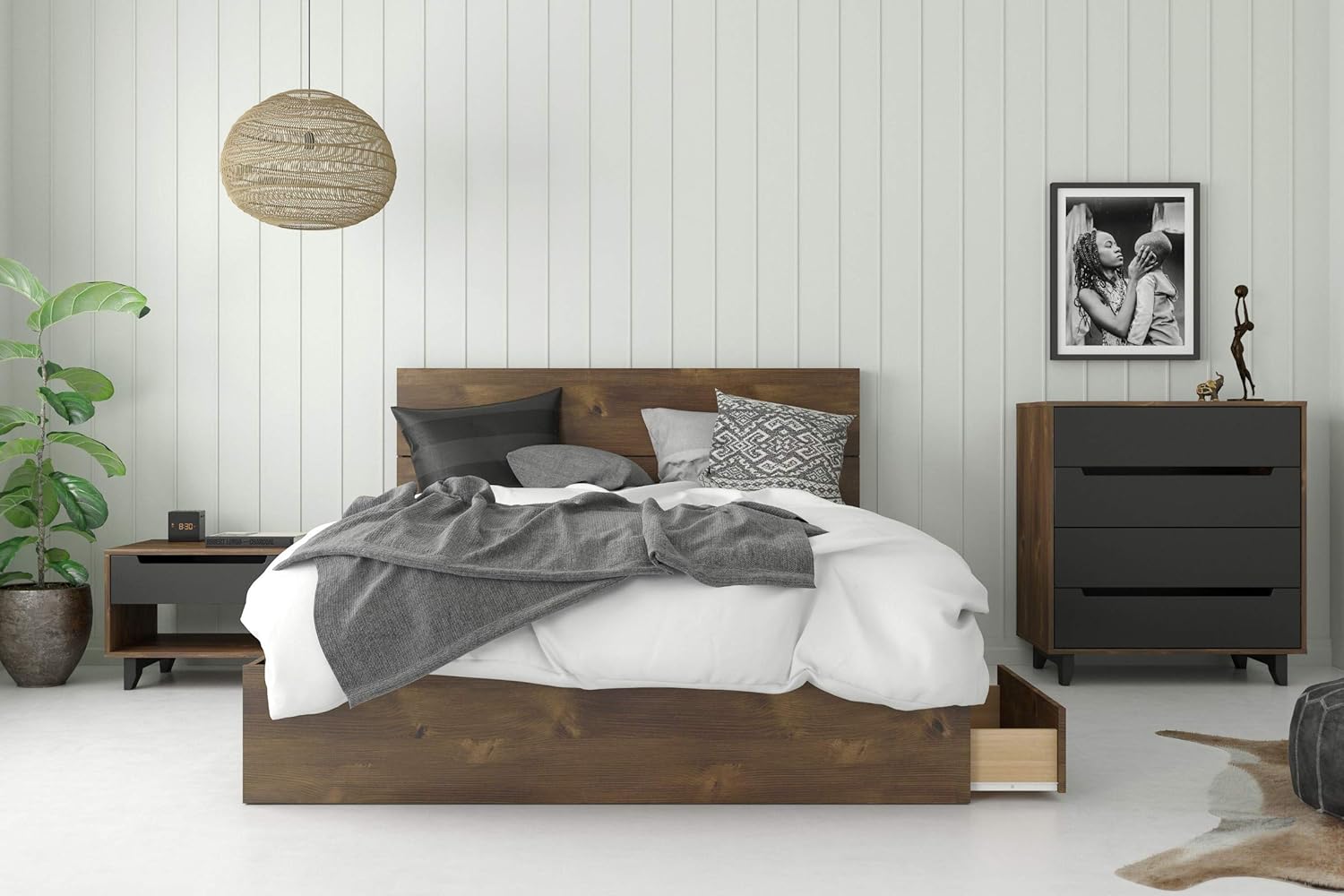 376012 3-Drawer Storage Bed Frame