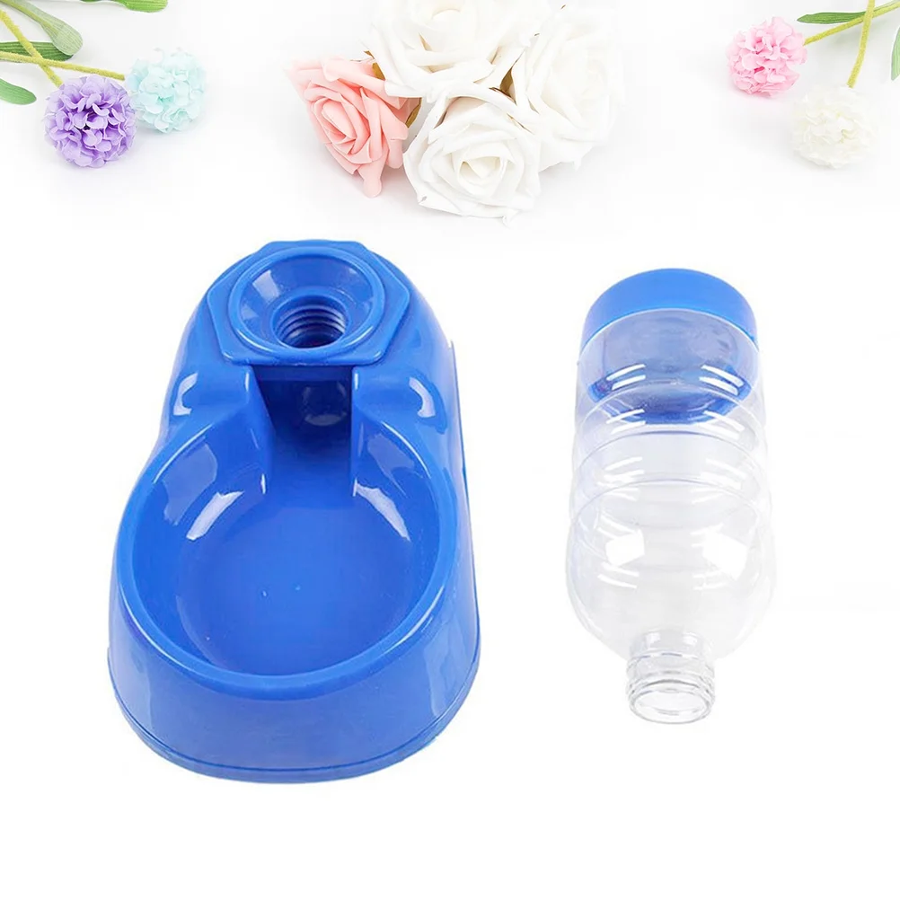 Water Pet Feeder Dispenser Bottle Dog Drinking Automatic Cat Cage Small Animal Bowl Station Container