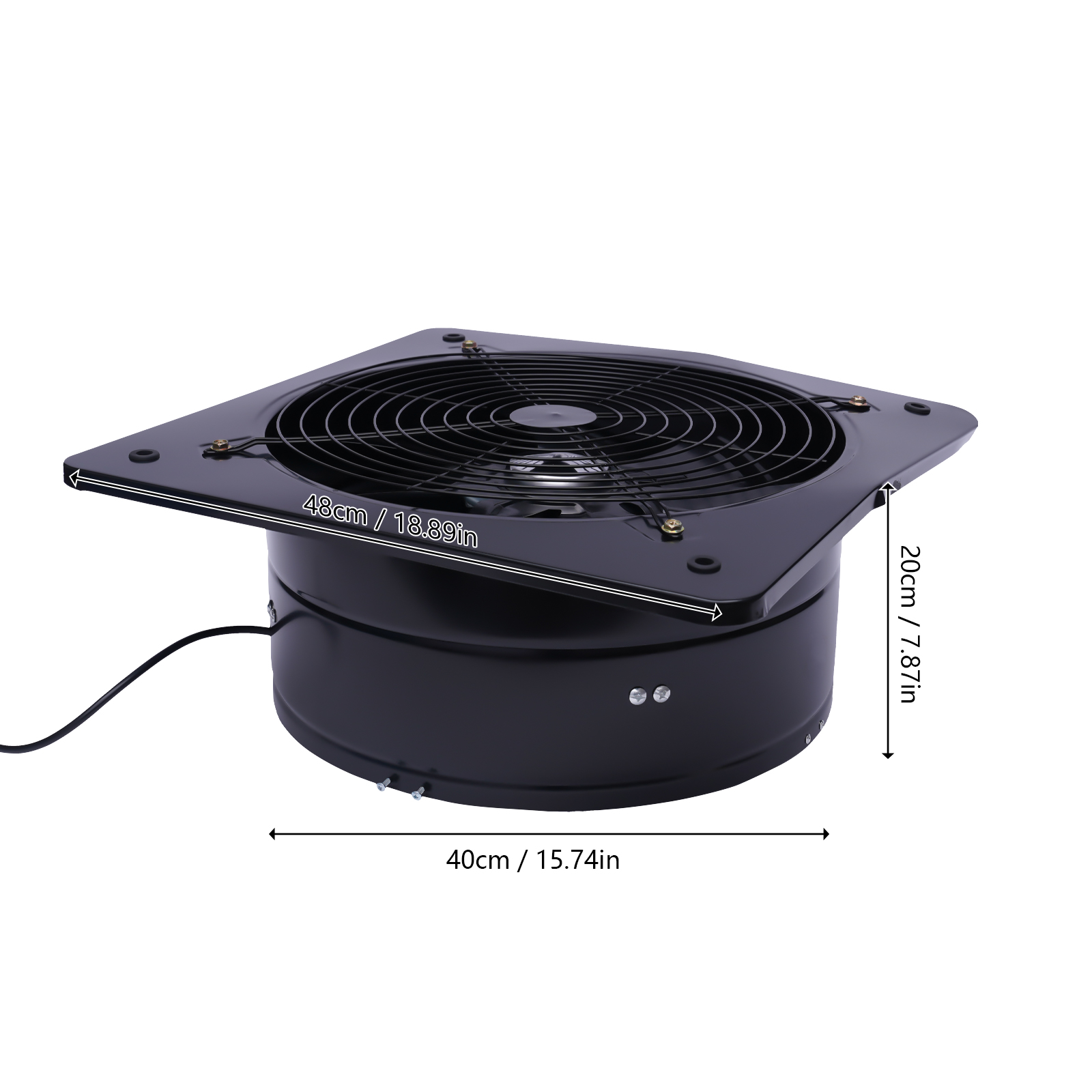 16'' Axial Flow Fan Air Exhaust Fan Bathroom Ventilation Fan Explosion-proof
