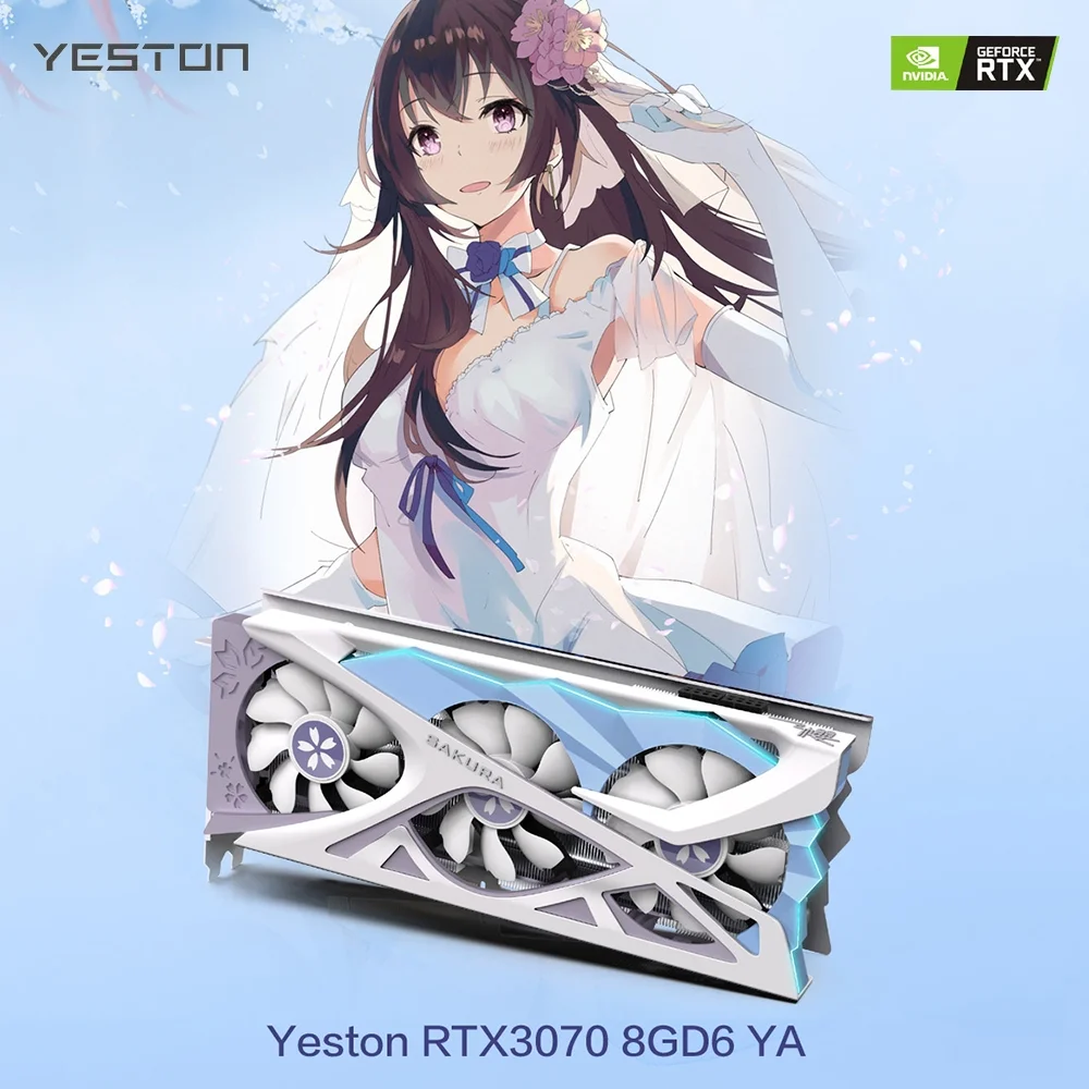 YESTON Graphics Card,YA Dual Mode D6 YA Dual Mode 3*DP+ Output Dual Mode 3*DP+ mewmewcat HUIOP dsfen