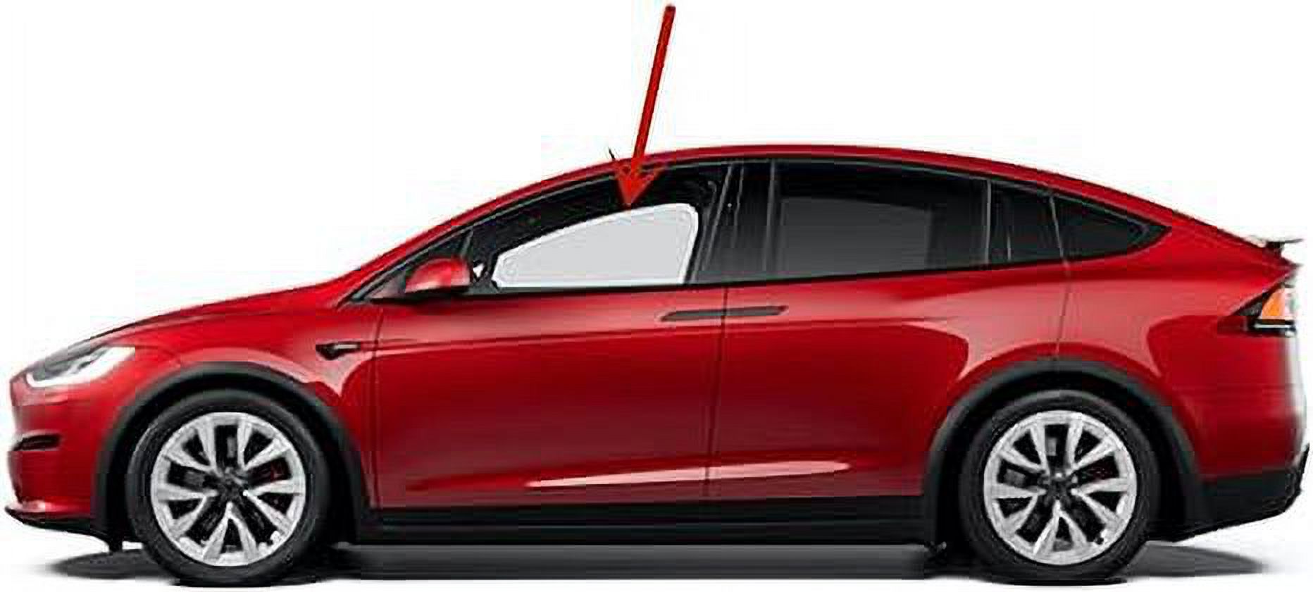 Driver Left Side Front Door Window Door Glass Compatible with Tesla Model X 2018-2022 Models