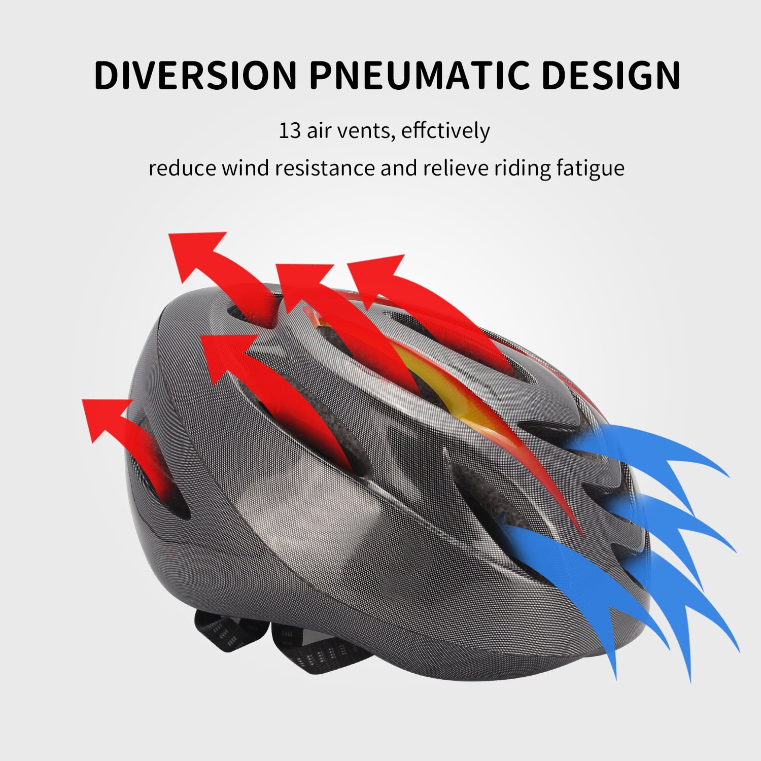 WiseWater 53 LED Lights Bike Helmet with 7 Lighting Modes, Adult Bicycle Helmet for Men and Women, Rechargeable Cycling Helmets with Turn Signal