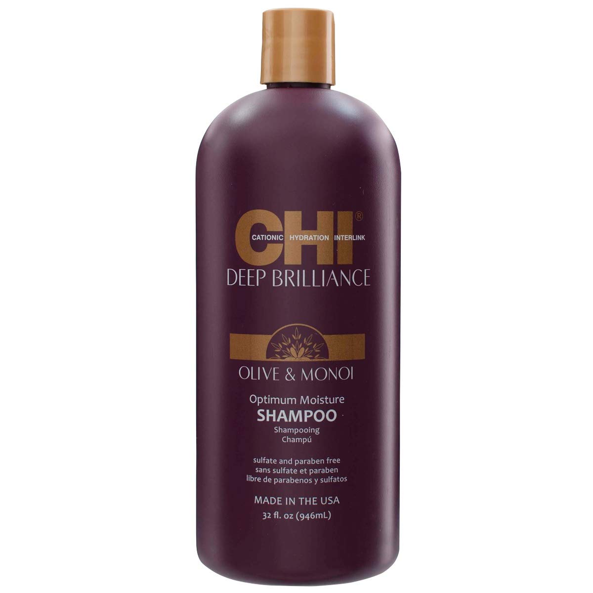 CHI DEEP BRILLIANCE SHAMPOO 32 oz + CONDITIONER 32 oz + 2 PUMPS