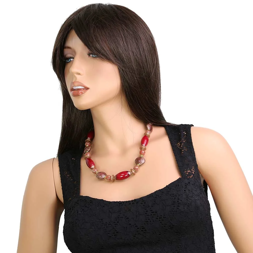 GlassOfVenice Murano Glass Necklace Vecchia
