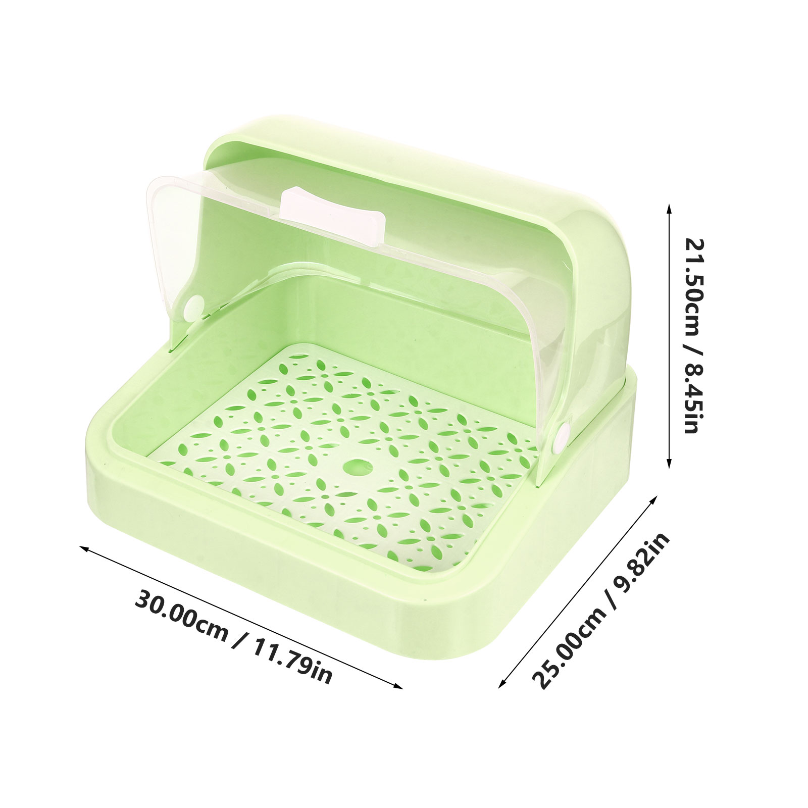 1Pc Baby Bottle Storage Box Baby Cutlery Storage Container with Draining Tray