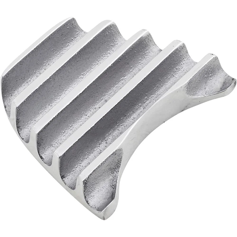 Steering Column Mounting Boot Insert, Finned, Polished Alum