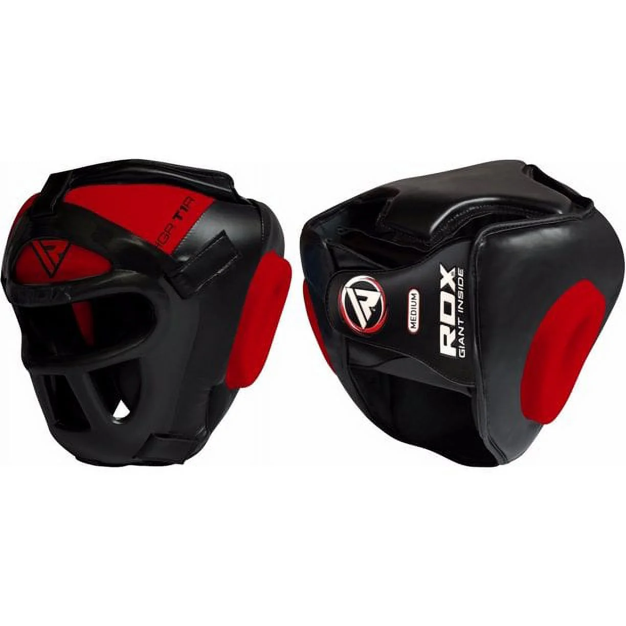 RDX-Boxing-Headgear-MMA-Muay-Thai-Removable-Face-Grill-Red-M
