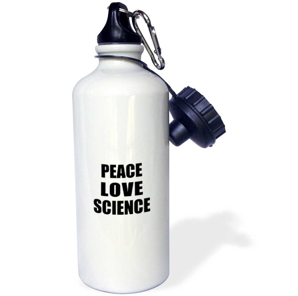 Peace Love and Science - Things that make me happy - Scientist gift 21 oz Sports Water Bottle wb-184908-1