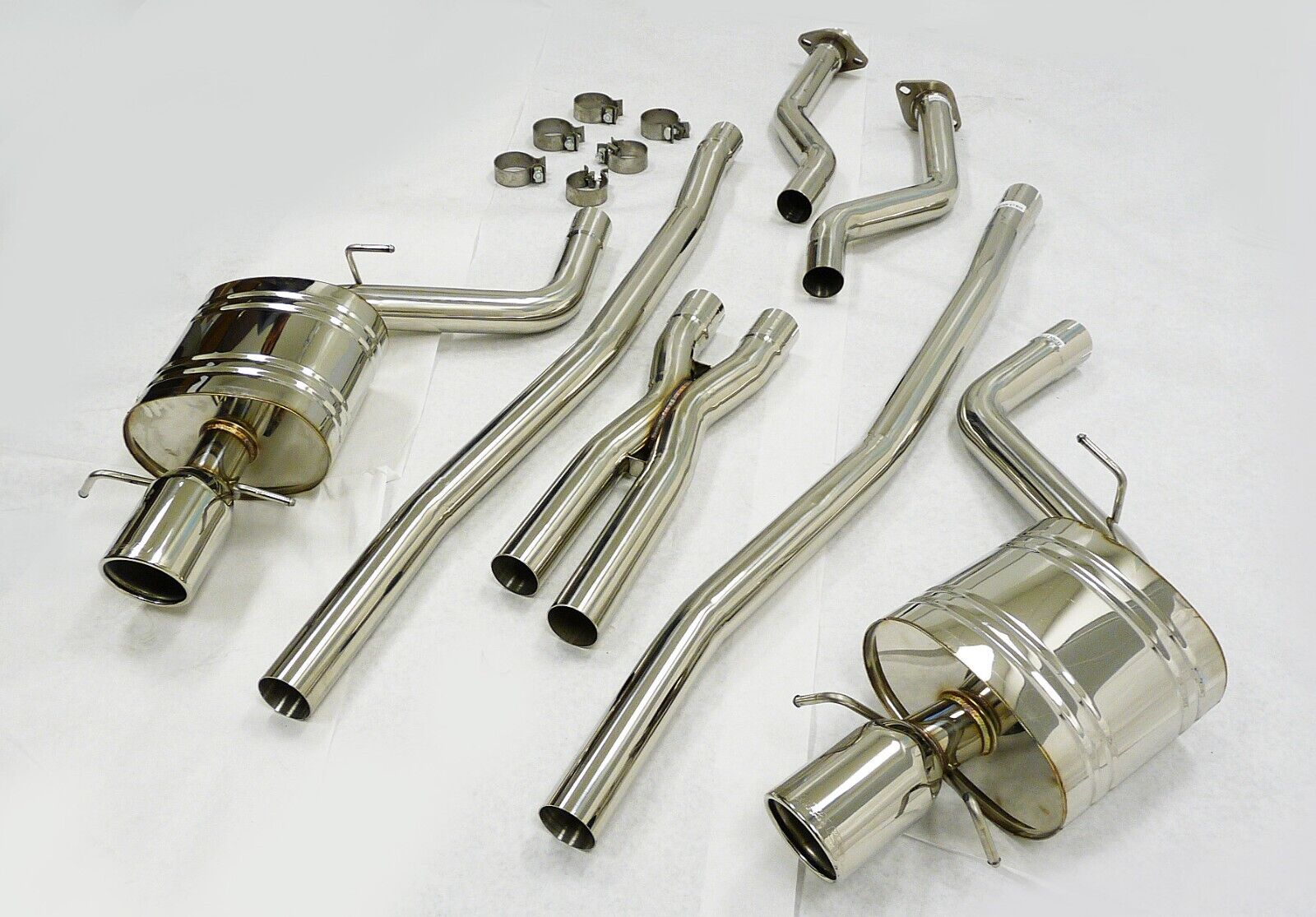 Stainless Catback Exhaust Fitment for 2009 to 2011 Cadillac CTS-V 6.2L RWD AT/MT 4-Door By OBX-RS