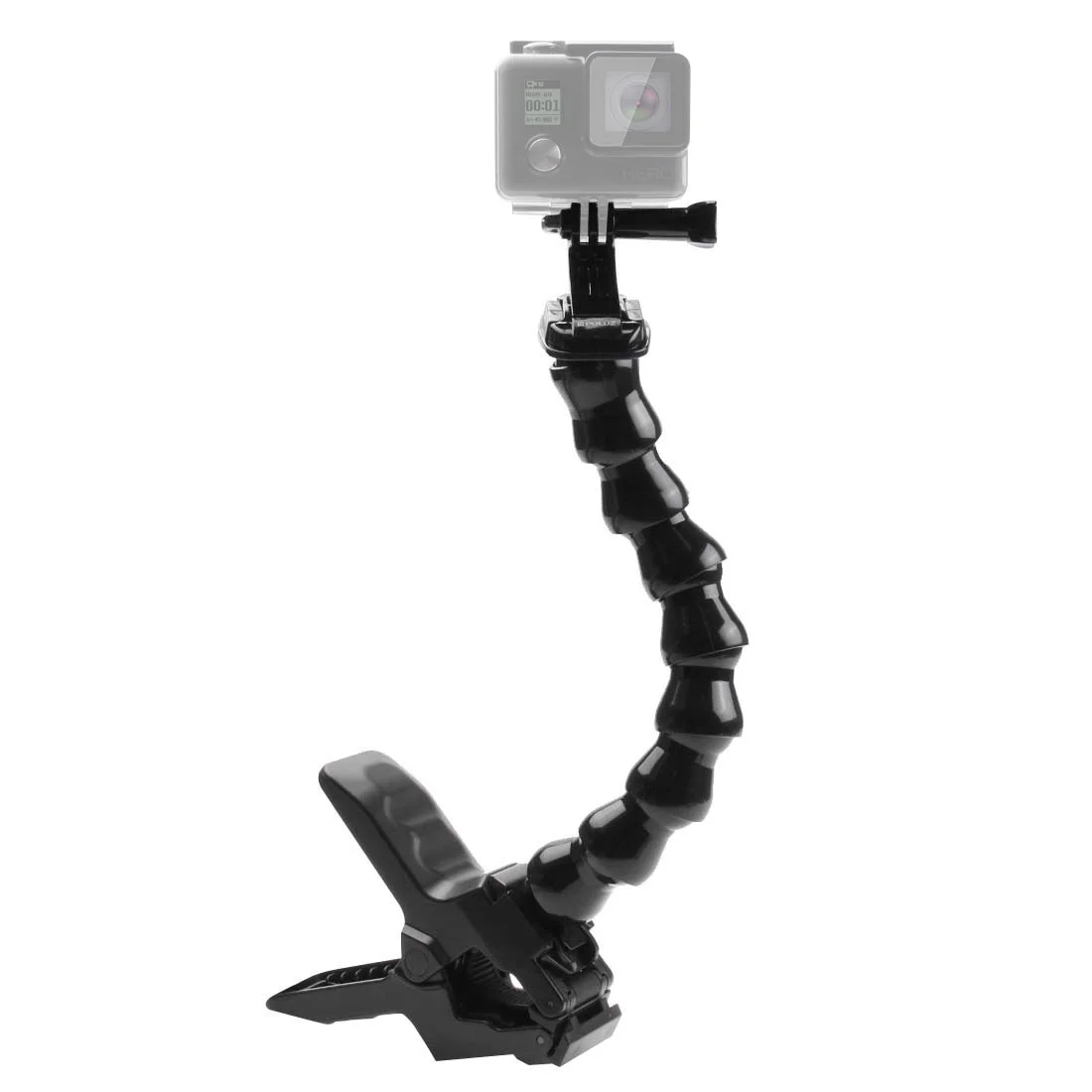 PULUZ Action Sports Cameras Jaws Flex Clamp Mount for GoPro Hero11 Black / HERO10 Black /9 Black