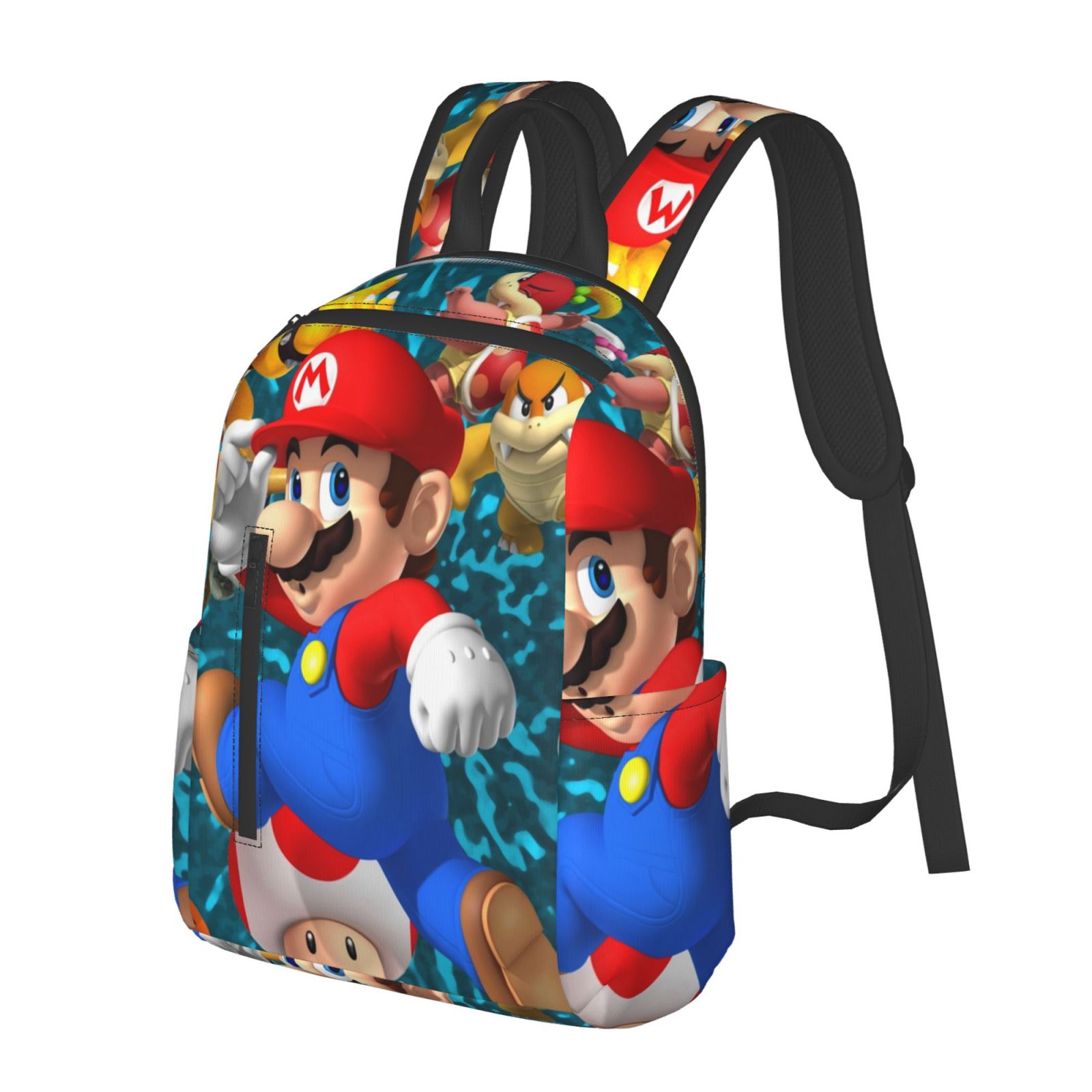 Super Mario Brothers Lightweight Backpack Student Bookbag School Bag Satchel Daypack Unisex Knapsack Rucksack For Kids Teens Adult