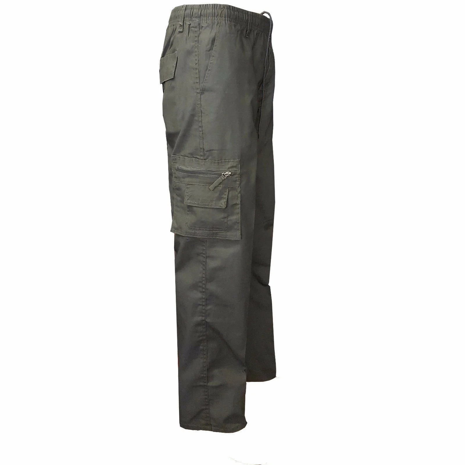 The Noble Collection Camping Hiking Army Cargo Combat Military Mens Straight Trousers Pants Casual