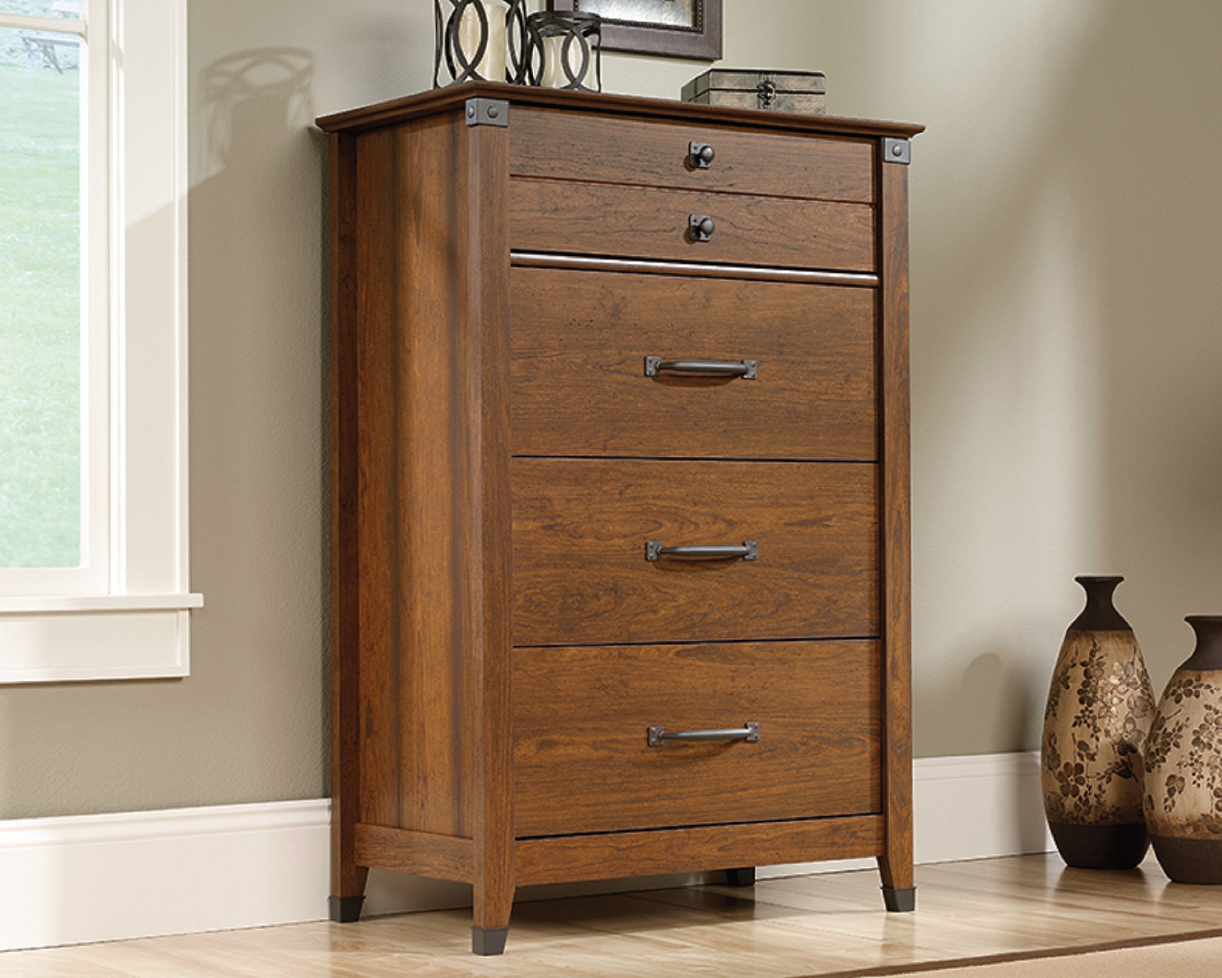 Sauder Carson Forge Collection 4-Drawer Chest