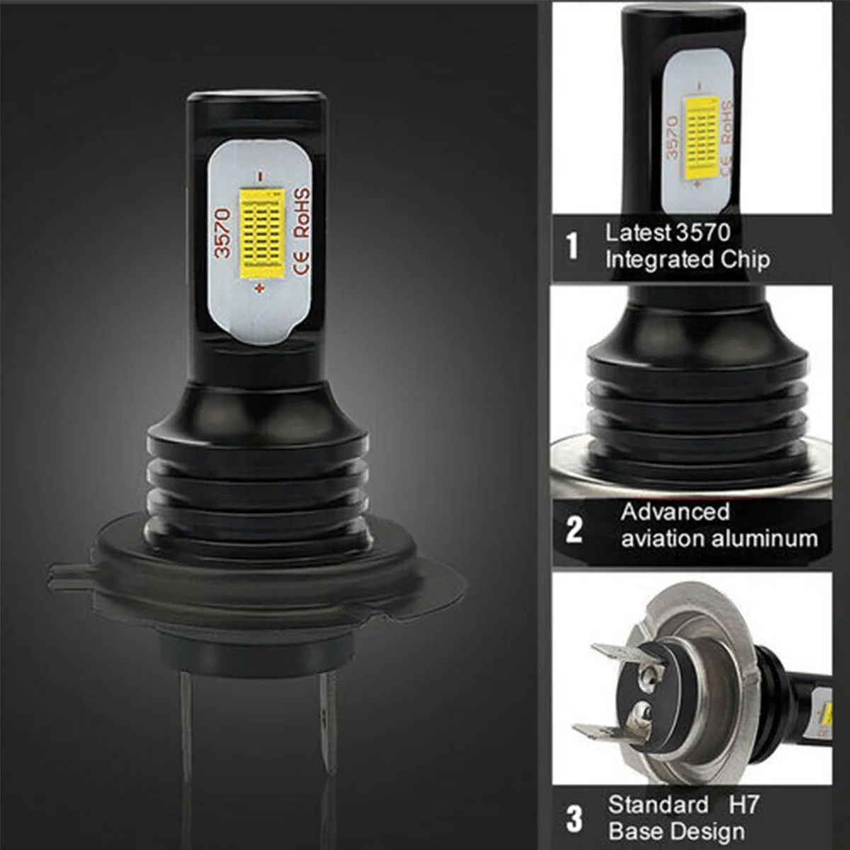 H7 Headlights for 2003-2008 Mini Cooper 8000K Ice Blue H7 High/ Low Beam H11 Fog light Bulbs,6pc