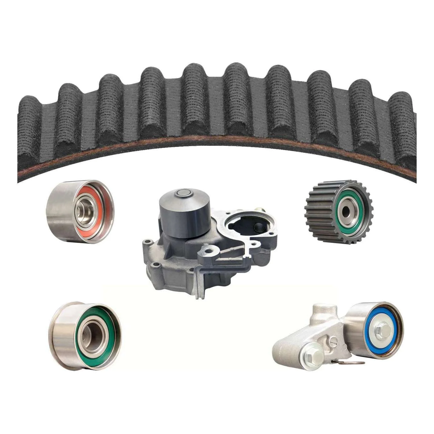 Dayco Premium T-Belt Kit w/ Water Pump, Without Seals Fits select: 2006-2010 SUBARU FORESTER, 2006-2011 SUBARU IMPREZA