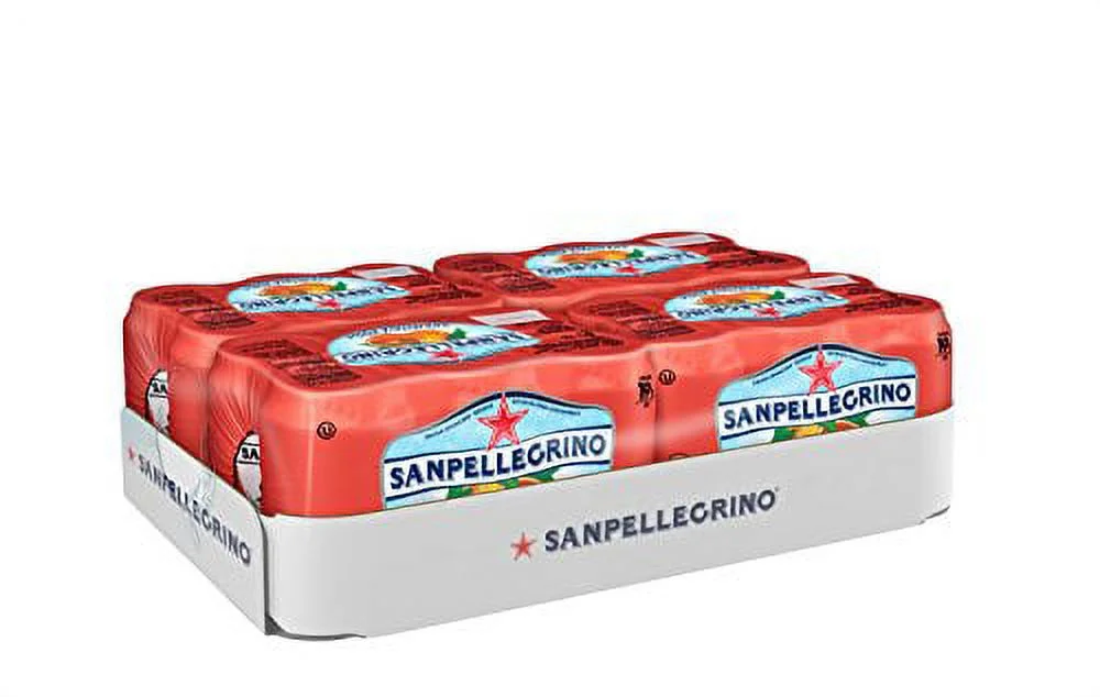 Sanpellegrino Blood Orange Sparkling Fruit Beverage, 11.15 Fl. Oz Cans (24 Count)