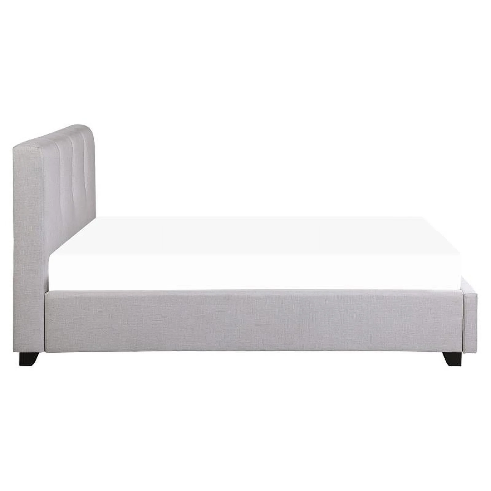 Lexicon Aitana Fabric Queen Platform Bed with Storage Drawer in Gray