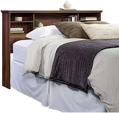 RUNFAYBIU River Ranch Full/Queen Bookcase Headboard Grand Walnut  Grand Walnut Finish