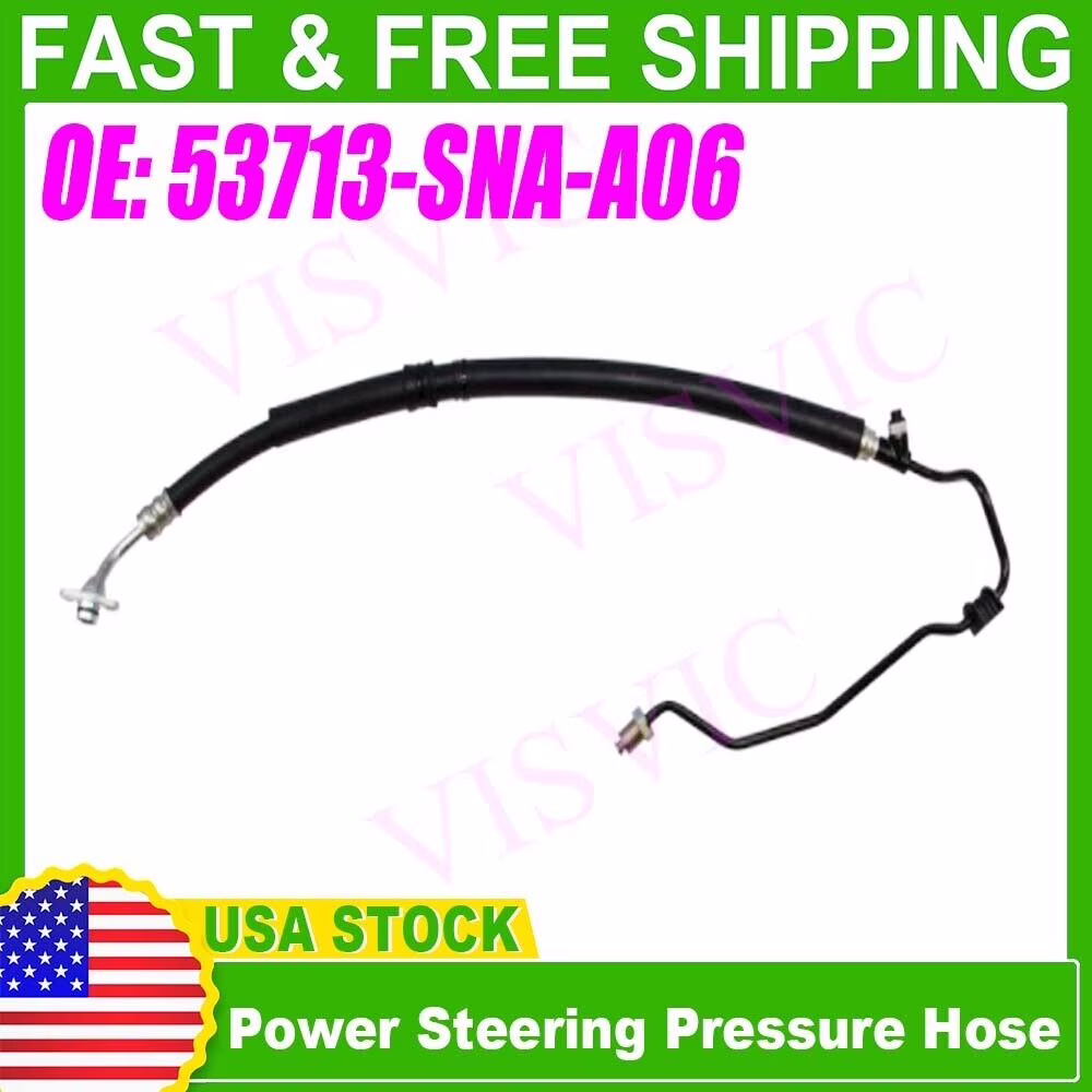 53713-SNA-A06 New High Pressure Power Steering Hose For Honda Civic DX EX LX