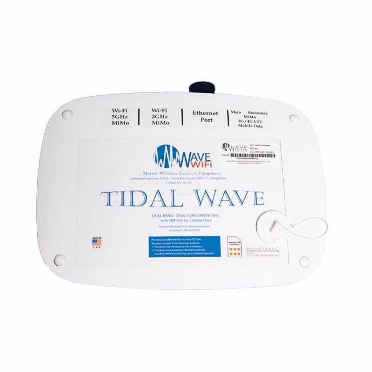 Wave WiFi WAVECHPDB3G4G Tidal Wave with 2 25 ft. 400UF Low Loss Cable & 6 Antennas