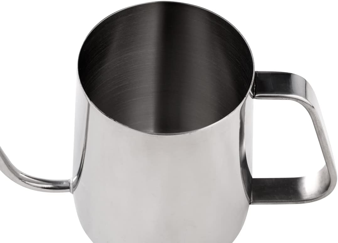 Restpresso 12 Ounce Gooseneck Kettle, 1 Dishwashable Pour Over Kettle - With Thermometer Hole, Non-Stick Coating, Stainless Steel Stovetop Kettle, Built-In Handle, -