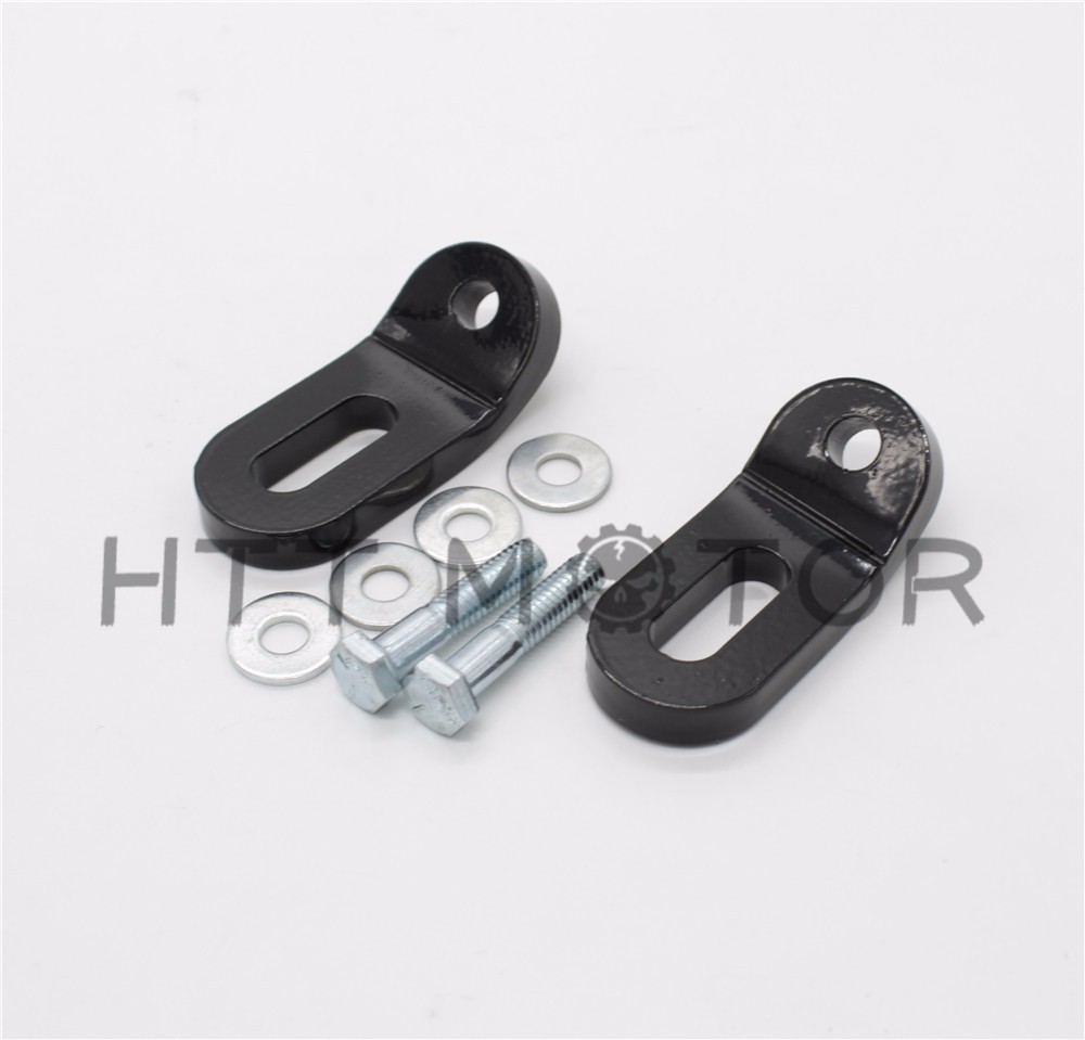 HTTMT- Black Touchless Tie-Downs Mount Bracket For Harley Touring Electra Glide FLHR
