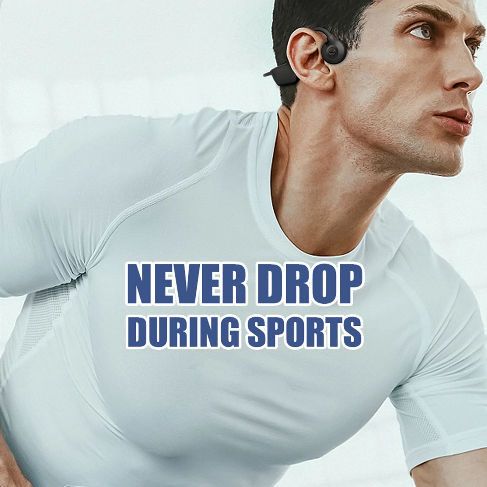 BH328 Bone Conduction Headphones 32GB MP3 Player Wireless BT5.3 Earphone IPX6 Waterproof Sports Headset Hands-free with Microphone