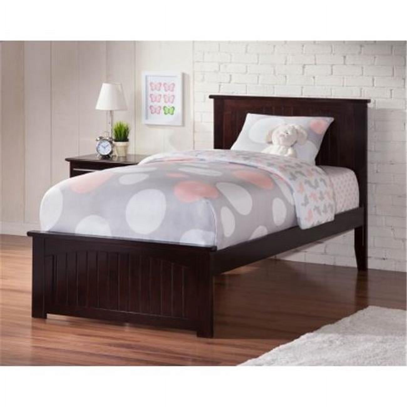 Nantucket Bed with Matching Footboard, Espresso - Twin, Extra Large