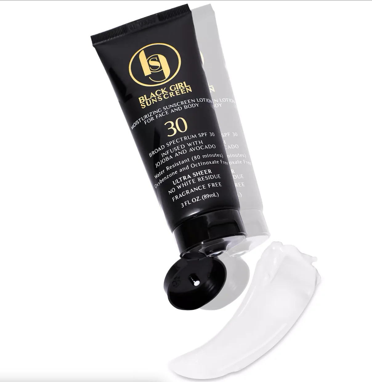 Black Girl Sunscreen Broad Spectrum SPF 30 + Elizavecca Hyaluronic Acid Face Sheet Mask