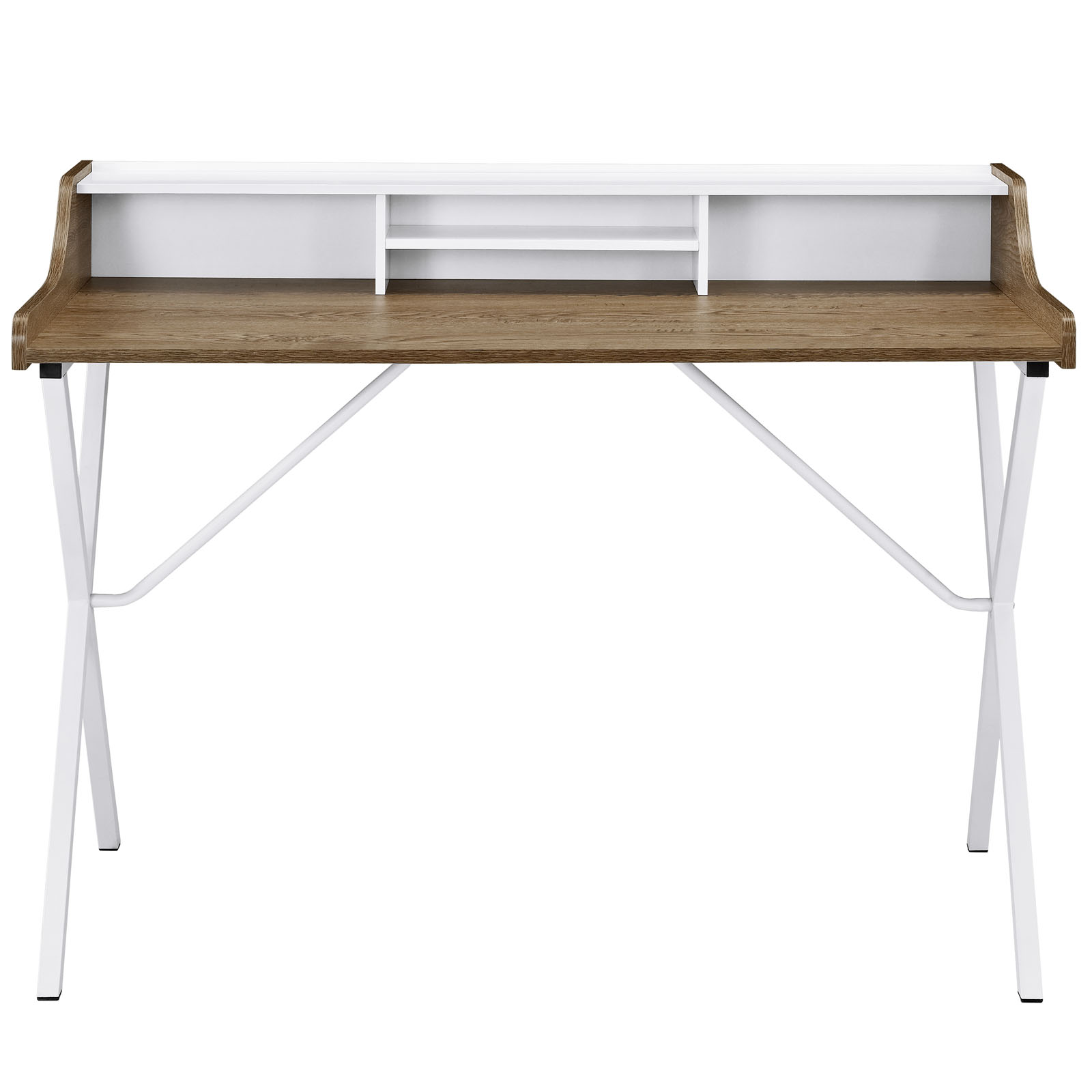 Modway Bin Office Desk in Walnut