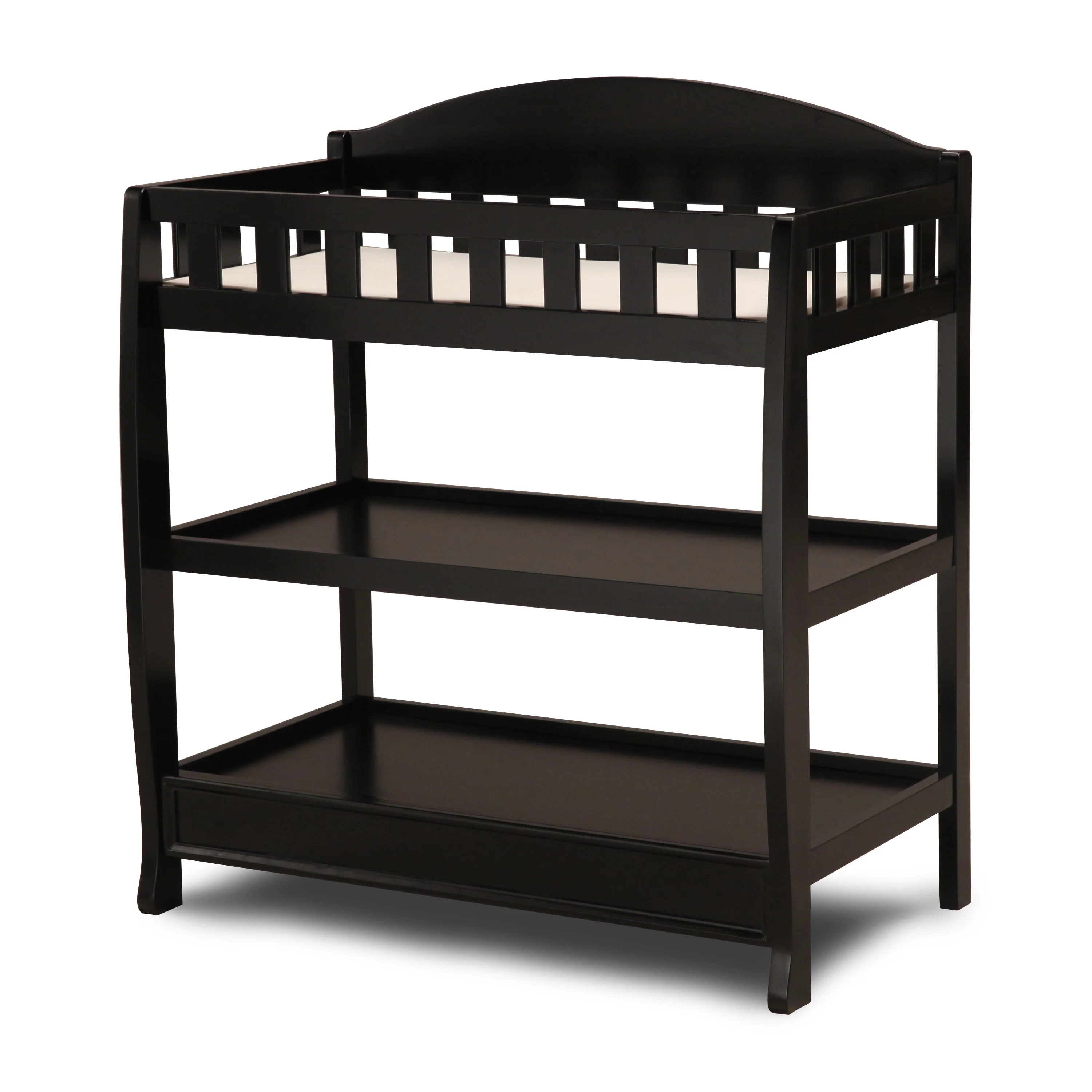 Delta Children Wilmington Changing Table with Pad, Black