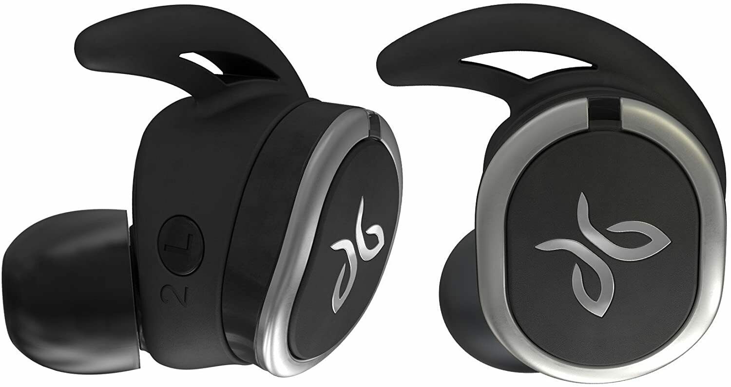 Jaybird RUN True Wireless Earbuds Headphones Sweat proof Workout Sports Headset-jet black  (Open Box)