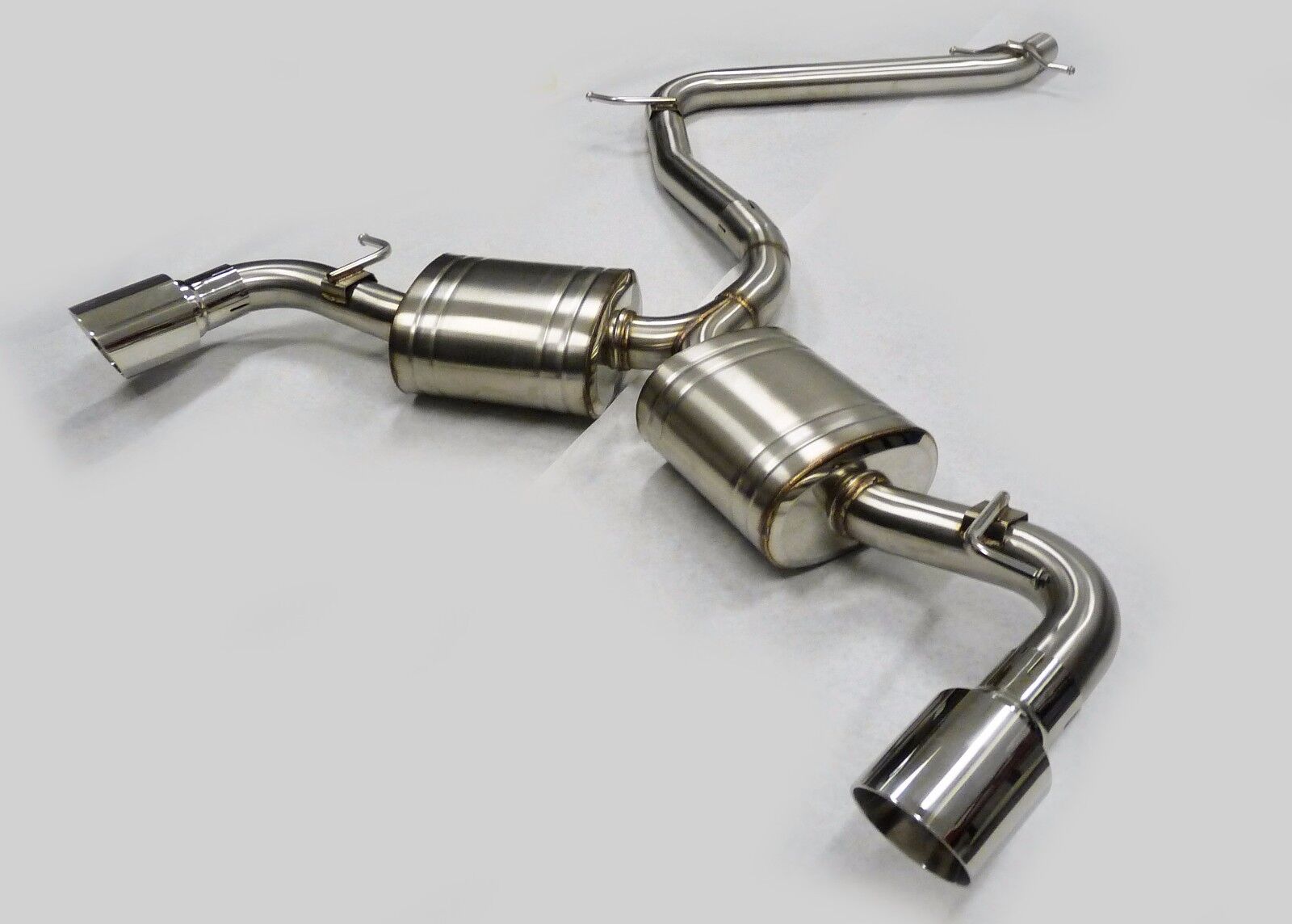 Becker-P Stainless Catback Exhaust For 10 thru 14 Volkswagen Golf MK6 GTI 2.0L