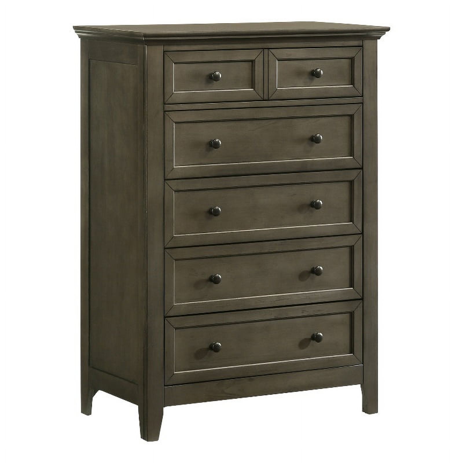 Intercon Chest, 5 Drawer in Gray