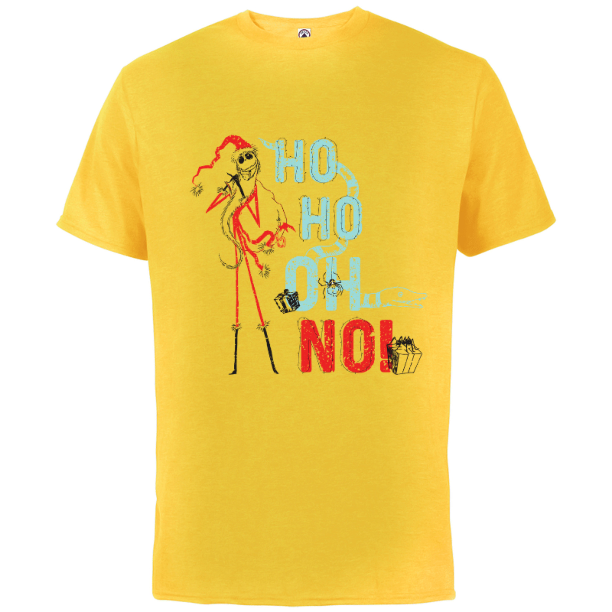 Disney The Nightmare Before Christmas Jack Ho Ho Oh No - Short Sleeve Cotton T-Shirt for Adults - Customized-Sunflower