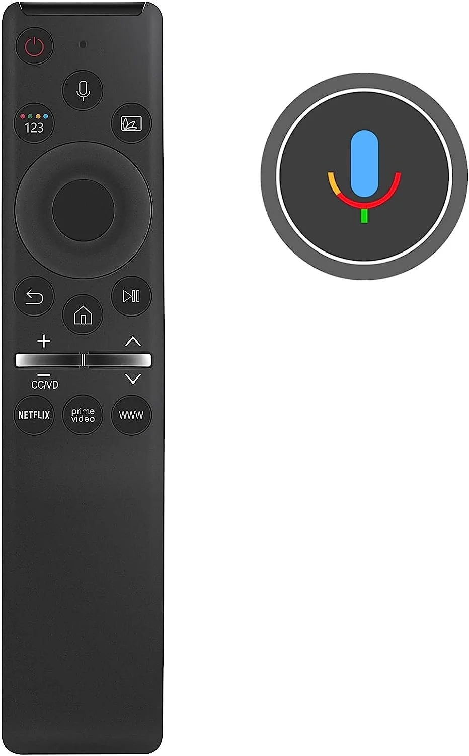 BN59-01330X Replace Voice Remote Control Fit for Samsung 4K Ultra HD Smart LED TV RMCSPR1AP1 BN5901330X LS27AM500NNXZA LS32AM500NNXZA UN55TU8000FXZA QN75Q60TAFXZA