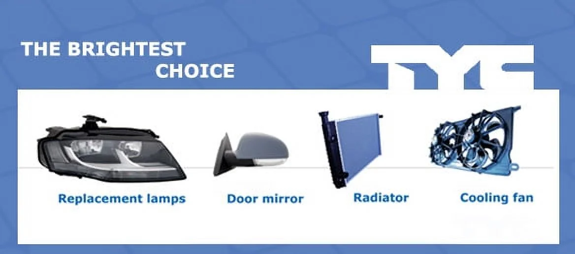 TYC 624430 Dual Radiator and Condenser Fan Assembly