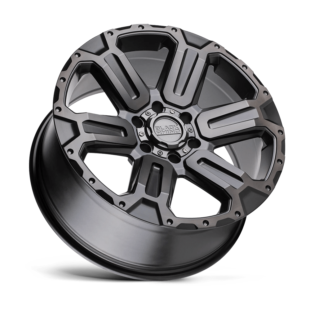 Black Rhino Wanaka 17X8.5 6X139.7 12Et 125.1Cb Matte Gunmetal W/ Brushed Face & Gunmetal Tint Wheel