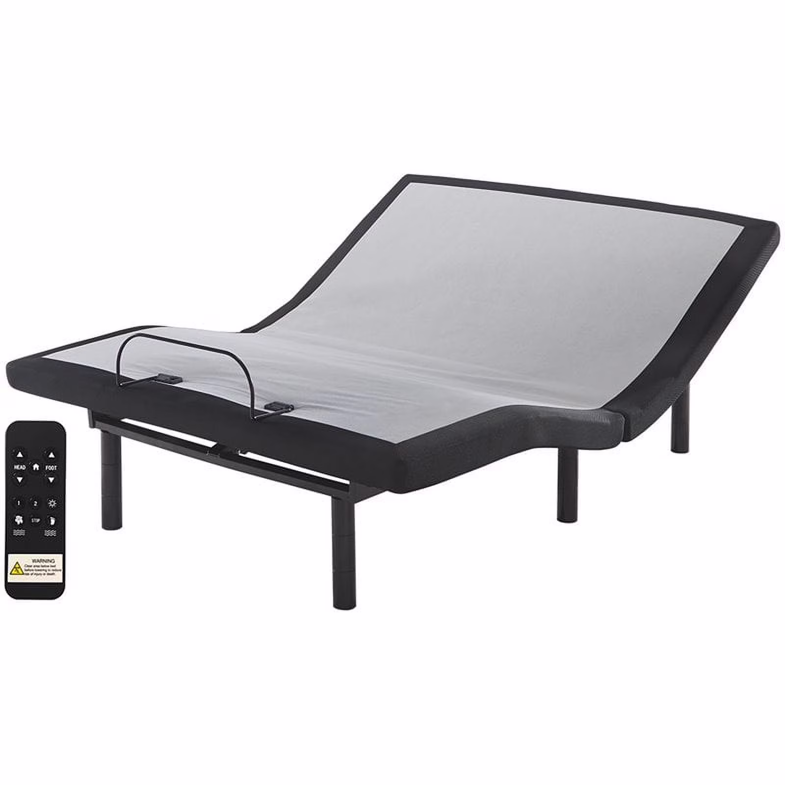 Bowery Hill Adjustable California King Bed in Black