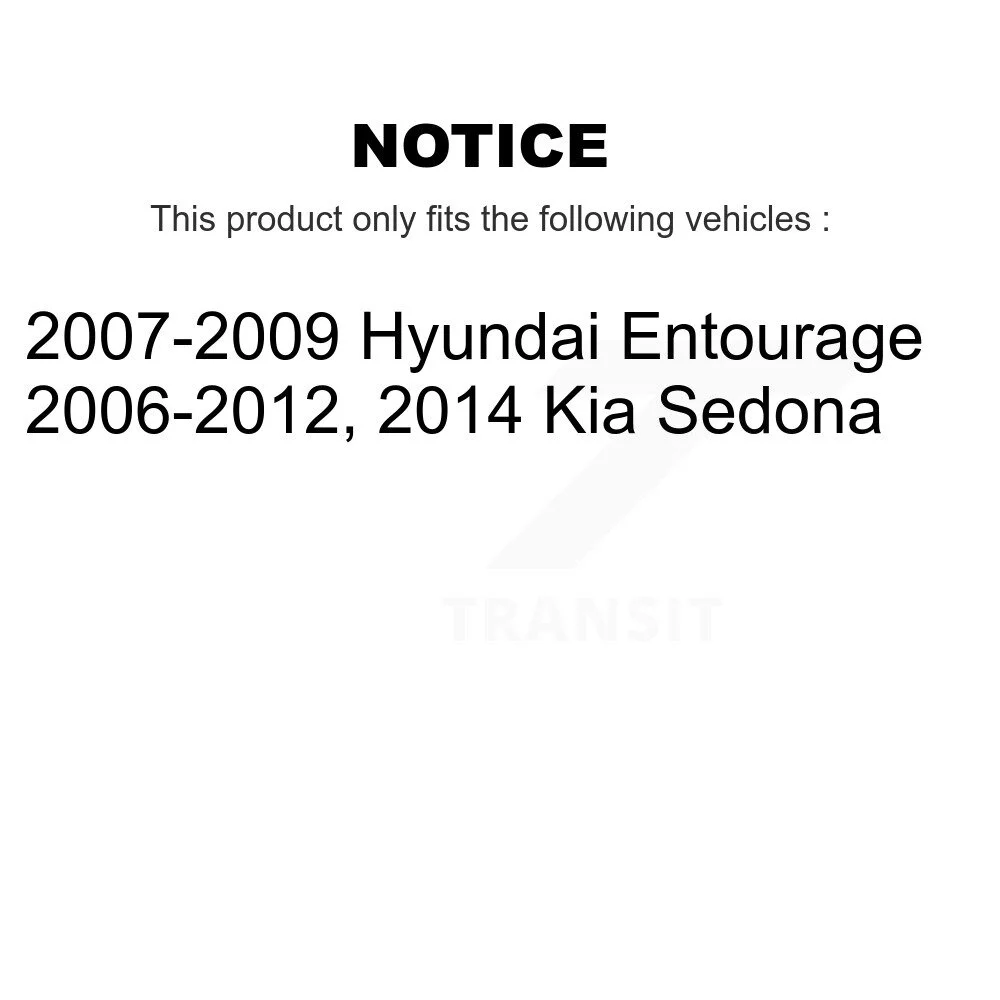 Transit Auto - Front Left (Driver) Steering Tie Rod End & Boot Kit For Kia Sedona Hyundai Entourage KTB-100558
