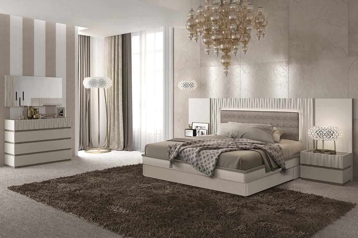 Taupe Mat & Gloss Single Dresser MARINA ESF Contemporary Garcia Sabate Spain